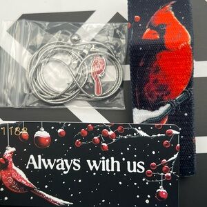 Zox Advent Day 4 Cardinal Always With Us #1188 Medium  plus Necklace 2024 NEW